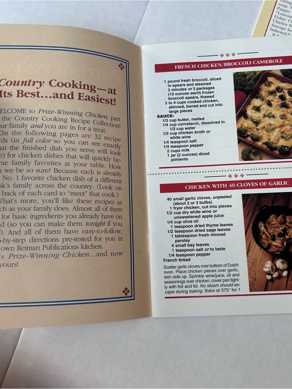 4 Book Lot Country Cooking Recipe Collection Prize Winning Chicken Veg Soup Stew